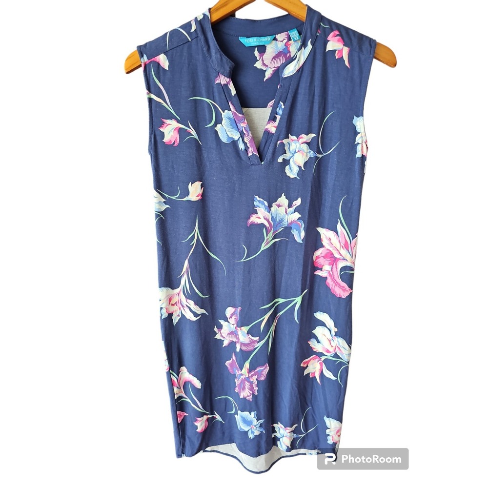Tori Richard Women's Size XS‎ Sleeveless Floral Print Hawaiian Dress